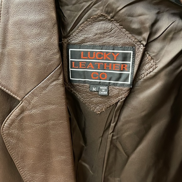 Genuine Leather Jacket 2 Button Sport Coat Bkazer New With Tags sizes S-2XL - Picture 2 of 8